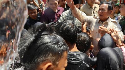 Prabowo Meresmikan Penyediaan Air Bersih