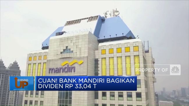 Bank Mandiri Mempersembahkan Dividen sebesar Rp 33,04 Triliun