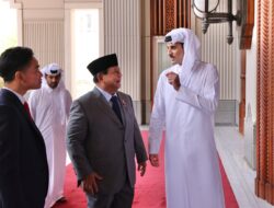 Prabowo Subianto and Gibran Rakabuming Raka Meet with Emir of Qatar and Qatar PM, Talk about Collaboration and Gaza