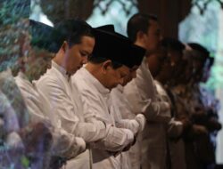 Prabowo Subianto Commemorates Eid al-Adha 1445 H at Nurul Wathan Mosque in Hambalang