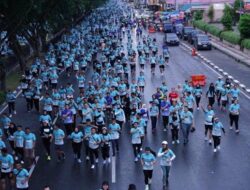 Riau Bhayangkara Run 2024: Jalan Sudirman Pekanbaru Dipenuhi 10 Ribu Peserta, Seperti Lautan Manusia