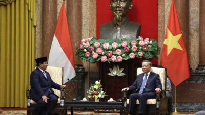 Prabowo Subianto Langsung ke Hanoi, Temui Presiden Vietnam Bahas Kemitraan Strategis